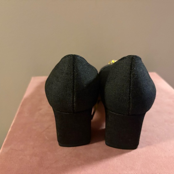 Rare Dark Denim Zara Rhinestone Pineapple Pump! Size 40. - Picture 3 of 4